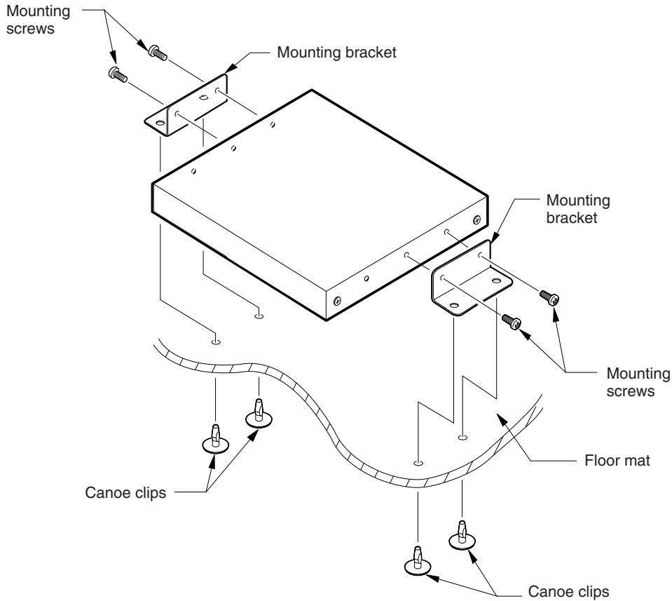CLARION DVH943 - Installation Example (for installation beneath seat) - 1