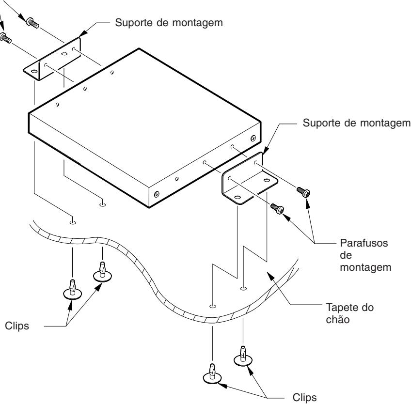 CLARION DVH943 - Exemplo de instalacao (para instalacao sob o assento) - 1