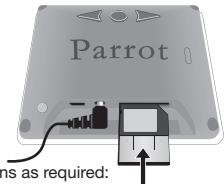PARROT DF3120 - Using with a memory card - 1