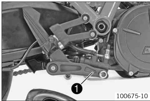 KTM 1190 RC8 R - Pédale de frein arrêté - 1