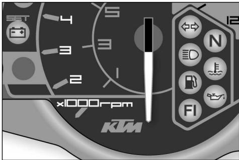 KTM 990 SUPER DUKE - Compte-tours - 1