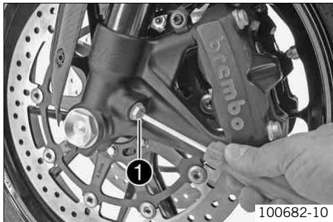 KTM 1190 RC8 R FR - Régler l'amortissement en compression de la fourche - 1