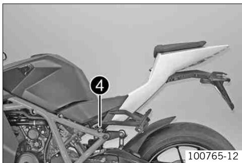KTM 1190 RC8 R FR - Régler une position d'assise plus BASSE : - 1