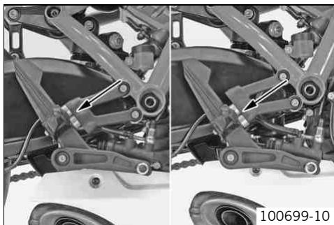 KTM 1190 RC8 R JP - Position du repose-pied - 1