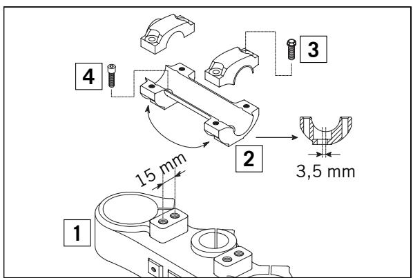 KTM 400 EXC RACING - Réglage de la position du guidon - 1