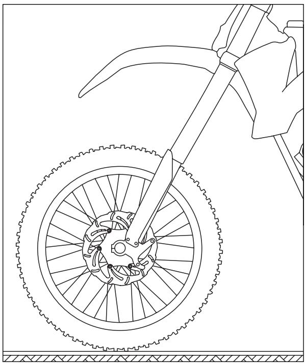 KTM 400 EXC RACING - Détermination de l'enforcement de l'amortisseur en charge - 1
