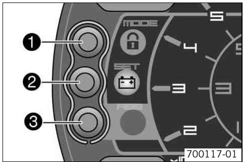 KTM 690 DUKE JP - Tableau de bord - touches de fonctions - 1