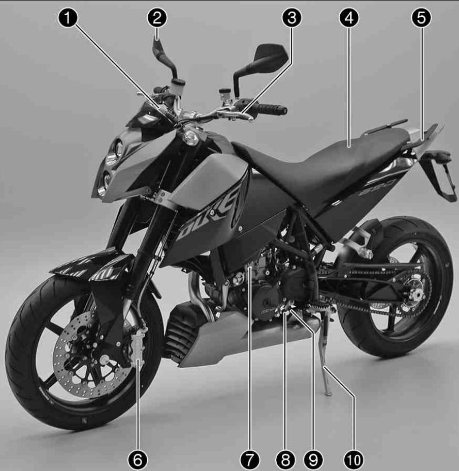 KTM 690 DUKE JP - Aperçu avant gauche du véhicule - 1