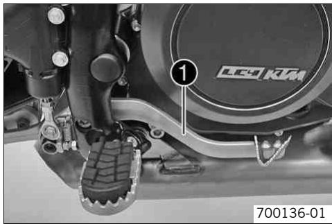 KTM 690 DUKE JP - Pédale de frein arrêté - 1