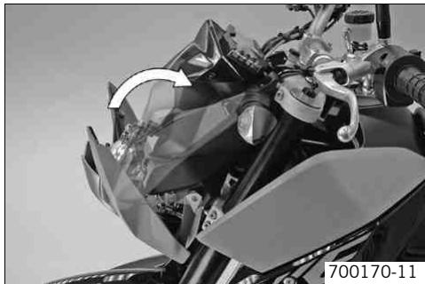 KTM 690 DUKE JP - Poser la plaque-phare et le phare - 3