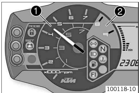 KTM 690 DUKE JP - Tableau de bord - compte-tours - 1
