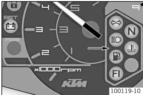KTM 690 ENDURO EU - Tableau de bord - témoins - 1