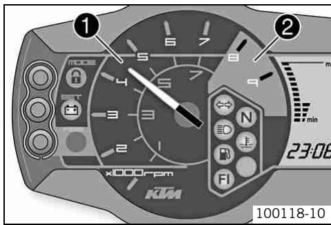 KTM 690 ENDURO EU - Tableau de bord - compte-tours - 1