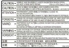 SAGEMCOM BPRSI88-250 HD,  PACK BPRSI88-250 HD TNTSAT - Informations de sécurité relatives au laser - 2