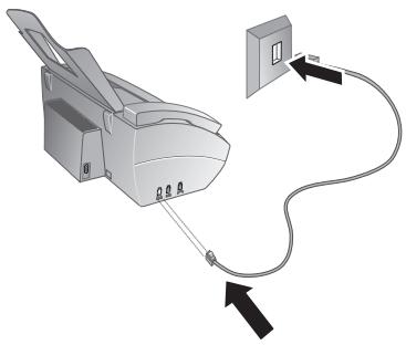 SAGEMCOM PHONEFAX 48TDS DUO - Raccorder le câble téléphonique - 1