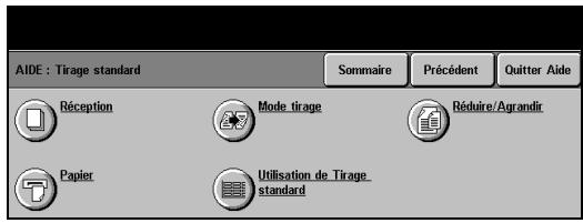XEROX COPYCENTRE C45 DIGITAL COPIER - > ? Sélectionner Aide à tout moment pour acceder aux écrans d'aide en ligne. - 1