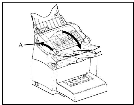 XEROX FAXCENTRE F116 - Cleaning the scanner's glass - 1