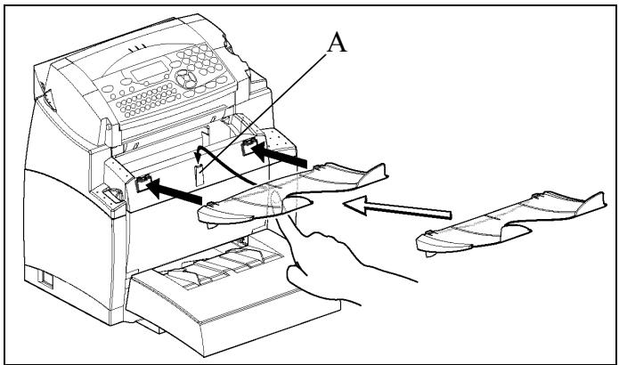 XEROX FAXCENTRE F116 - INSTALLING THE COPY OUTPUT TRAY - 1