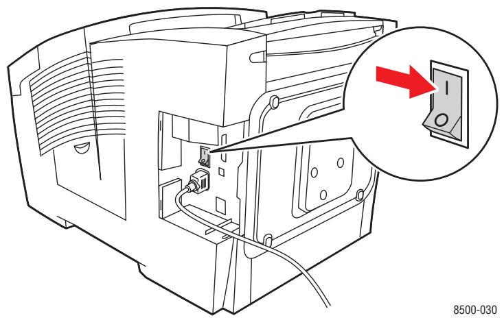 XEROX PHASER 8550 - Mise hors tension de l'imprimante. - 1