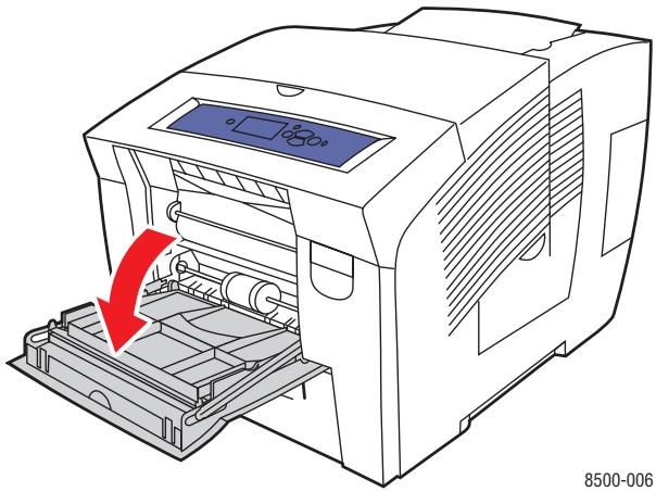 XEROX PHASER 8550 - Chargement de papier dans le bac 1 - 2