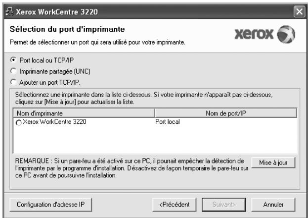 XEROX WORKCENTRE 3220 - Sélectionnez installation personnalisée. cliquez sur suivant. - 2