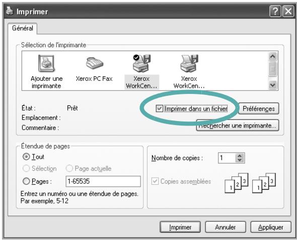XEROX WORKCENTRE 3220 - Impression dans un fichier (PRN) - 1