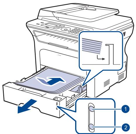 XEROX WORKCENTRE 3220 - Chargement du papier dans le bac 1 ou le bac optionnel - 2