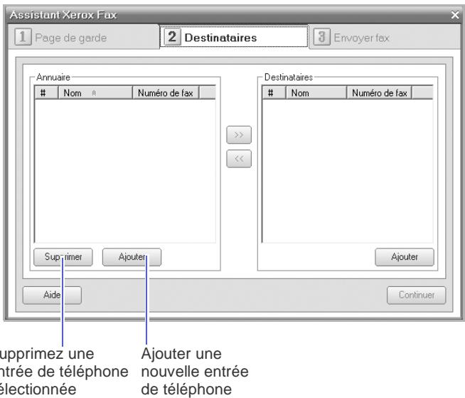 XEROX WORKCENTRE 3220 - Pour envoyer une télécopie via pc-fax - 3
