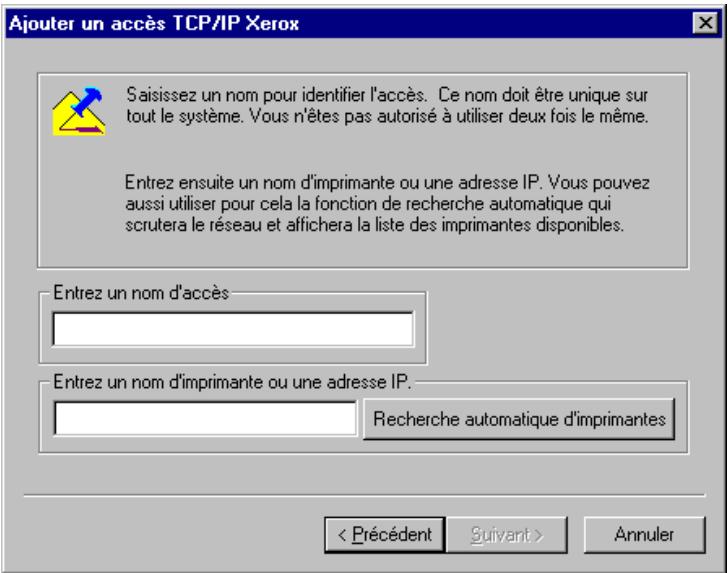 XEROX WORKCENTRE PRO 421DE DIGITAL COPIER - Configuration du port d'imprimante pour Windows NT 4 - 2