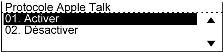 XEROX WORKCENTRE PRO 421DE DIGITAL COPIER - Configuration des paramètres AppleTalk - 2