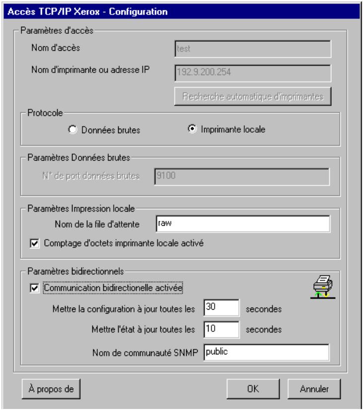 XEROX WORKCENTRE PRO 421DE DIGITAL COPIER - Configuration du port d'imprimante pour Windows 95/98/ME - 5
