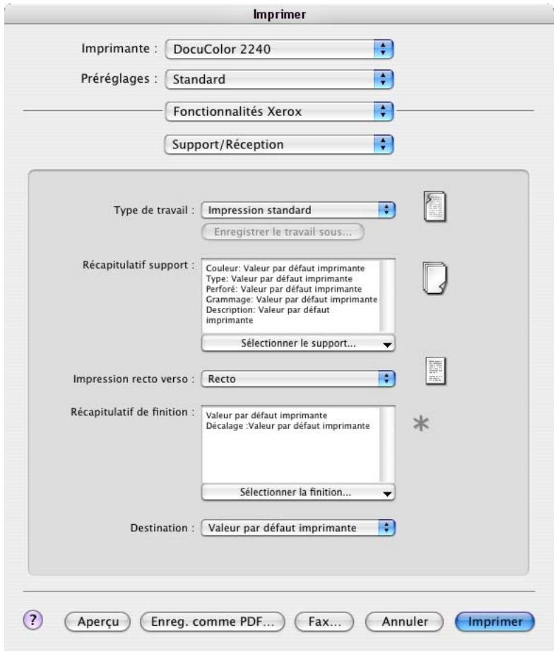 XEROX DOCUTECH 6100 - Fonctions de pilote personalisées - 1