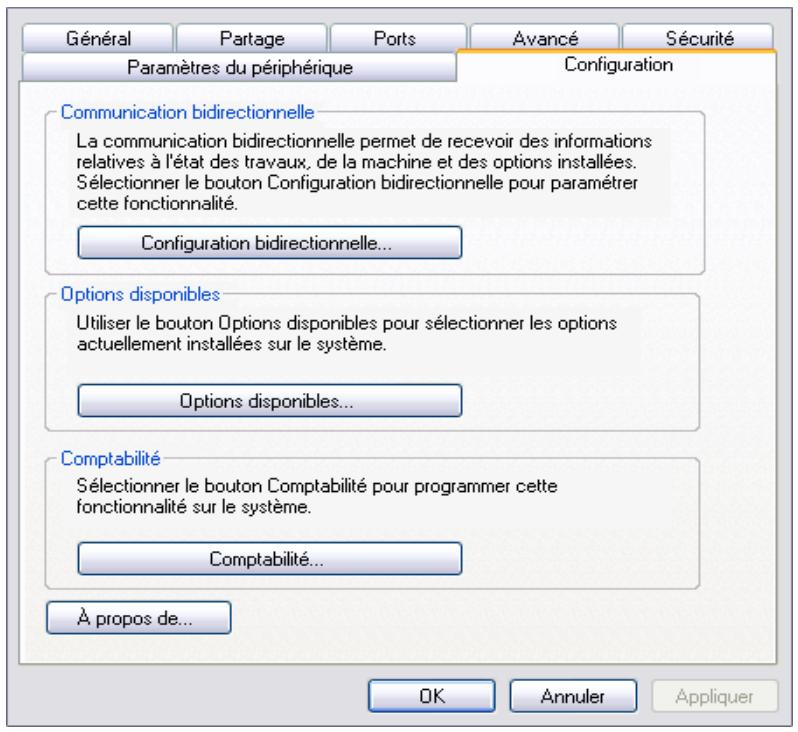 XEROX NUVERA 100 - Sélectionnez l'onglet Configuration système (Configuration). - 1