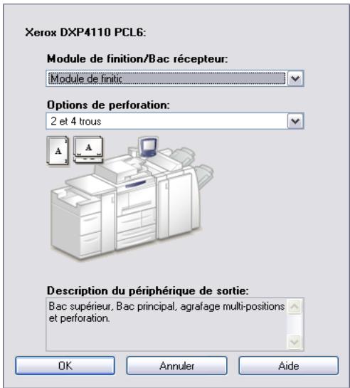 XEROX NUVERA 100 - Pour configurer les options disponibles manuellement : - 2