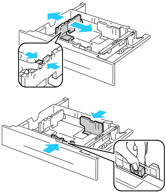 XEROX PHASER 6700 - Chargement du papier dans les magasins 2 à 6 - 6