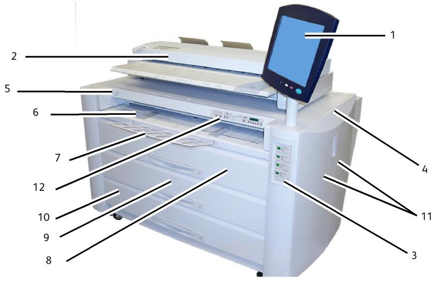 XEROX 6622 - Éléments principaux - 1