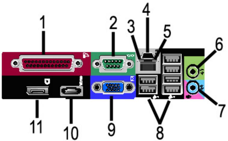 XEROX 6622 - Connecteurs du panneau arrière du contrôleur - 1