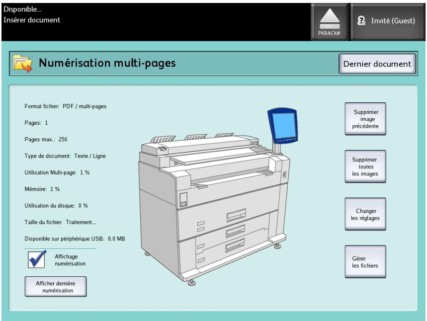 XEROX 6622 - Insérer le premier des documents. - 1