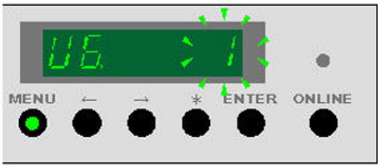 XEROX 6622 - Mode utilisé 6 - U6 (Mode de contrôle de la lampe anti-adhésion) - 1