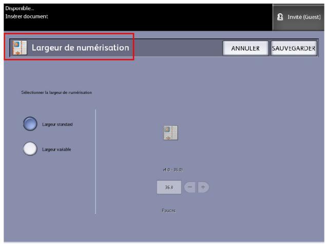 XEROX 6622 - Largeur de numérisation - 1