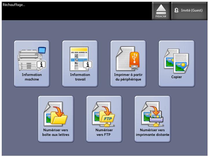 XEROX 6622 - Présentation du menu Informations sur la machine - 1