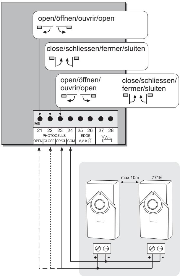 CHAMBERLAIN CB11 - FOTOCELBEVEILIGENG (OPTIONEEL) - 1