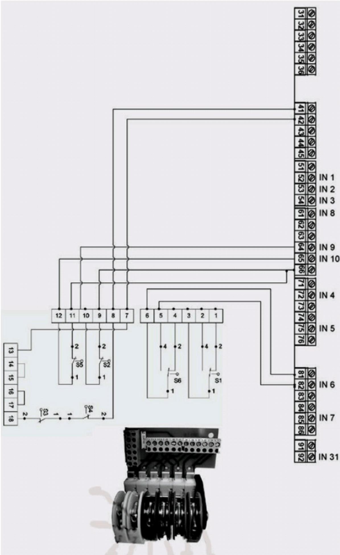 CHAMBERLAIN DK - Circuit Diagram LSS6/LSR6 with Door Control TST-3 - 1