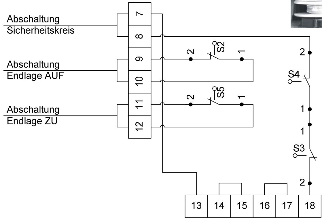 CHAMBERLAIN DK SERIES - ANSCHLUSSDIAGRAM für Endschalter LSS6 - 3