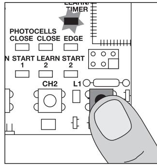 CHAMBERLAIN HC600ML-MLS - Programación del recorro "Advanced" (individual) - 1
