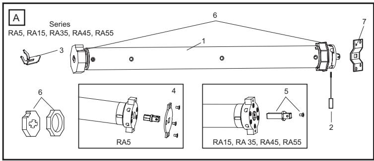 CHAMBERLAIN RA55 - Contenu du kit - 1