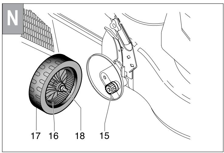 FLYMO FL460DEL (1800W) - LAME (début en page 39) - 36