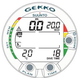 SUUNTO GEKKO - Indicateur analogique de toxicité OLF (Oxygen Limit Fraction) - 4