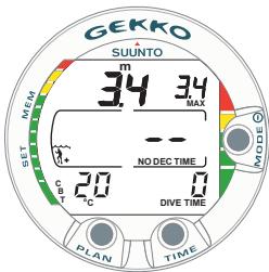 SUUNTO GEKKO - Palier de sécurité obligatoire - 1