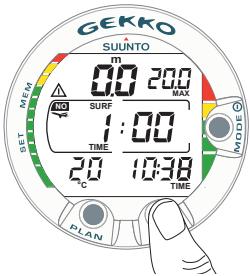 SUUNTO GEKKO - Indicateur analogique de toxicité OLF (Oxygen Limit Fraction) - 5